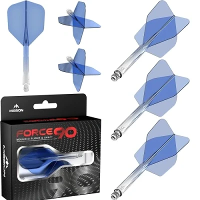 Afbeelding van Mission Force 90 Gradient Transparent Blue NO6 Dart Flights