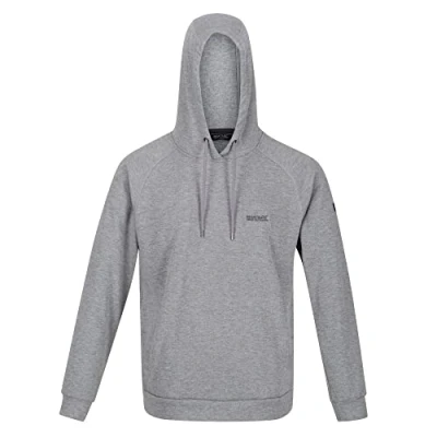 Afbeelding van De Regatta Kassian Wandelfleece Heren Wol Look Capuchon Grijs