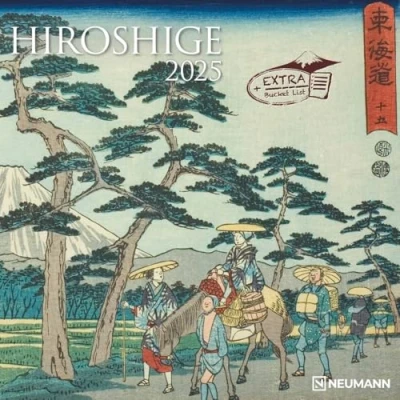 Afbeelding van Hiroshige 2025 Wand Kalender Broschüren 30x30 30x60 geöffnet Kunst
