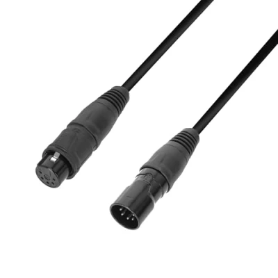 Afbeelding van Adam Hall 4 STAR DGH 2000 IP65 DMX XLR Verbindingskabel [1x stekker 5 polig 1x bus polig] 20 m Zwart