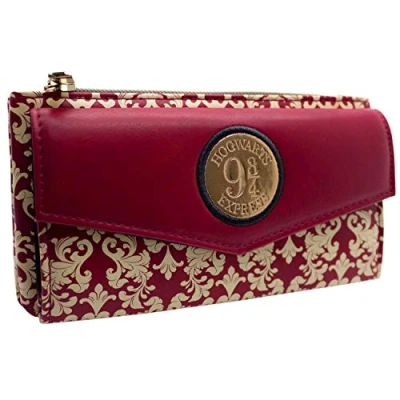 Afbeelding van Hogwarts Express Platform 9 3/4 Gouden Ticket Portemonnee/Beurs Envelop Muntvakje &amp; Kaarthouder, Rood