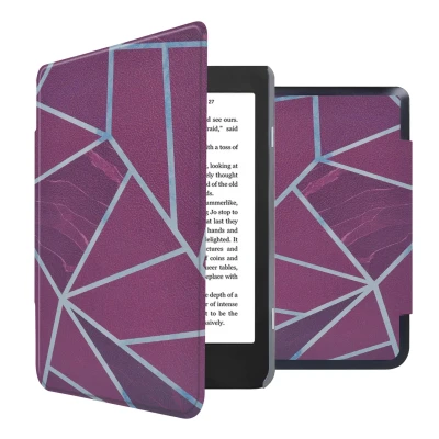Afbeelding van Kobo Nia Hoes: iMoshion Design Sleepcover Bookcase zonder stand Bordeaux Graphic Kunstleder E Reader Hoezen