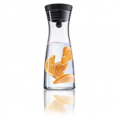 Afbeelding van WMF Basic waterkaraf van glas 0,75 liter, glazen karaf met deksel, siliconen CloseUp sluiting