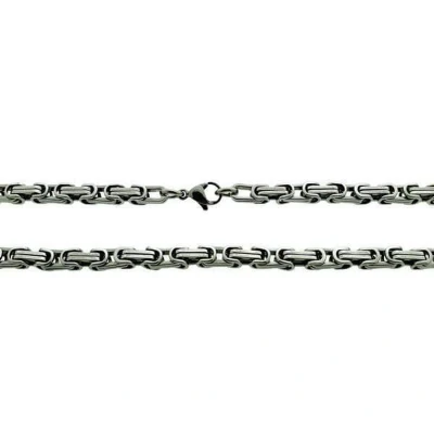 Afbeelding van Aramat Jewels Halskettingen Zilverkleurige Stalen Koningsketting man 70cm / 5mm