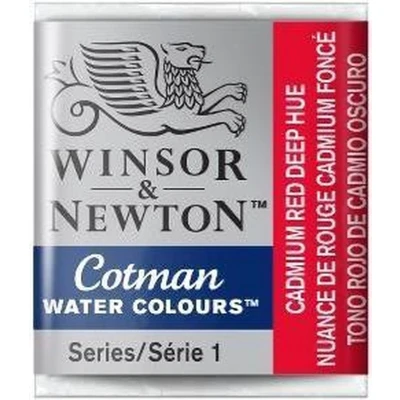 Afbeelding van W&amp;N Cotman Aquarelverf Half Napje Cadmium Red Deep Hue