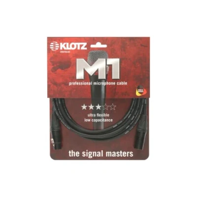 Afbeelding van KLOTZ AIS GmbH M1FM1N0100, XLR (3 pin), Vrouwelijk, Mannelijk, 1 m, Zwart