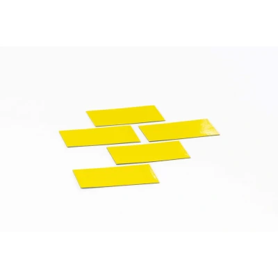 Afbeelding van Symbool Rechthoek geel, set van 5 stuks