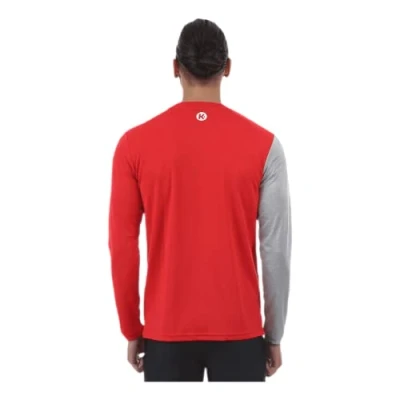 Afbeelding van Kempa Core 2.0 Longsleeve Rood Donker Grijs Melange Maat M