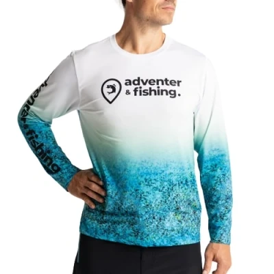 Afbeelding van Adventer Functional UV T shirt XXL Bluefin Trevally Vis