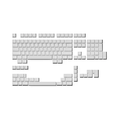 Afbeelding van Ranked Lege Premium Keycap set 1,4 mm Dikke PBT Cherry profiel voor Mechanisch Toetsenbord (Wit, 139 Toetsen)