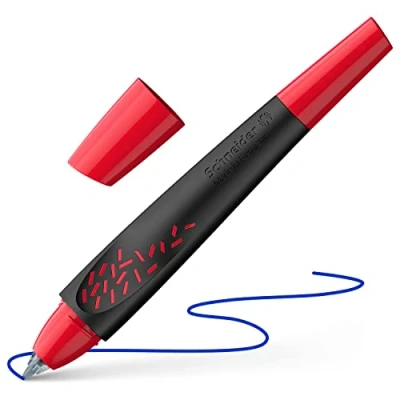 Afbeelding van Schneider 188882 Breeze rollerbalpen (van gerecycled kunststof, bekroond met de blauwe engel, schrijfkleur: koningsblauw, uitwisbaar) zwart rood