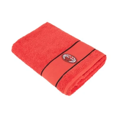 Afbeelding van A.C. Milan Handdoek 100% Katoen, Officieel product, voor Handen en Gezicht, 50 x 100 cm