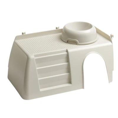 Afbeelding van Ferplast Plateau Pub 3252 Met Voerbak Dierenverblijf 42x25x16.5 cm Grijs