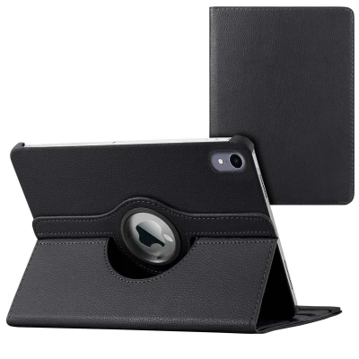 Afbeelding van Apple iPad Mini 6 (2021) Hoes: iMoshion 360 Draaibare Bookcase Zwart Kunstleder Tablet Hoezen