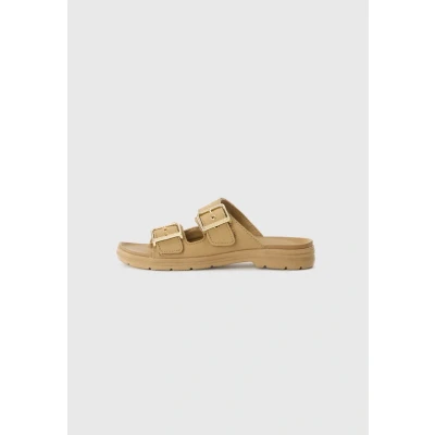 Afbeelding van Converse Chuck Taylor Flatform Muiltjes, Dames, Maat: 40.5, Sand dune Leer