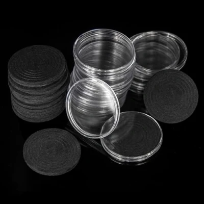 Afbeelding van Uncle Paul 20 Sets 46 MM Coin Capsules met 6 Maten (20/25/30/35/40/46MM) Verstelbare Beschermen Foam Pakking Munt Houder Case voor Collection DC0340