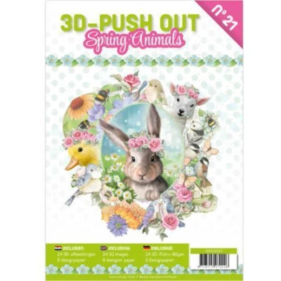 Afbeelding van Nr. 21 Spring Animals 3D Push Out Book