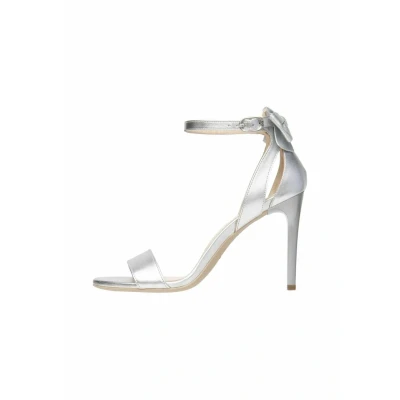 Afbeelding van Nerogiardini Sandalen met hoge hak, Dames, Maat: 39, Argento Leer