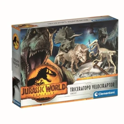 Afbeelding van Clementoni Jurassic World Triceratop And Velociraptor Dig Kit