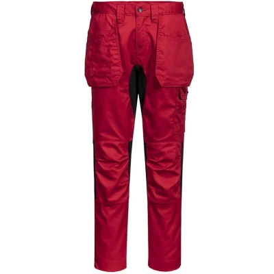 Afbeelding van Stretch Broek met holsterzakken Eco WX2 CD883 Donkerrood Portwest