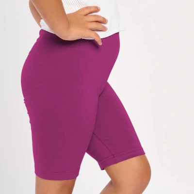 Afbeelding van Merry Style MS MS10 132 LE Meisjes Leggings Sport Vrijetijdsbroek Kort Viscose Sporbroek Yogabroek Fuchsia2 122