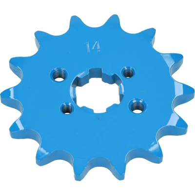Afbeelding van Voortandwiel Derbi glad 15 Tands blauw