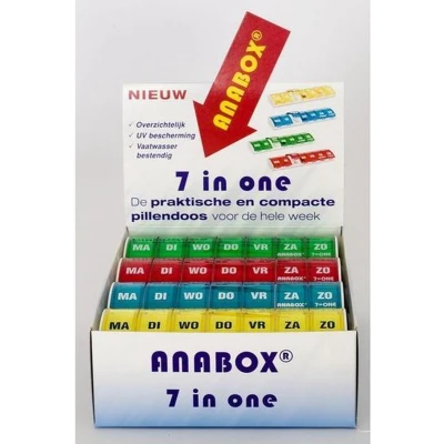 Afbeelding van Anabox Weekbox display 12 stuks