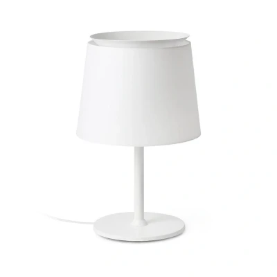 Afbeelding van Faro Lighting Savoy Tafellamp Rond Taps toelopend Wit, E27