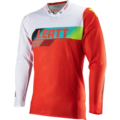 Afbeelding van Leatt 5.5 Ultraweld Contrast Motorcross jersey, wit rood, afmeting M voor man