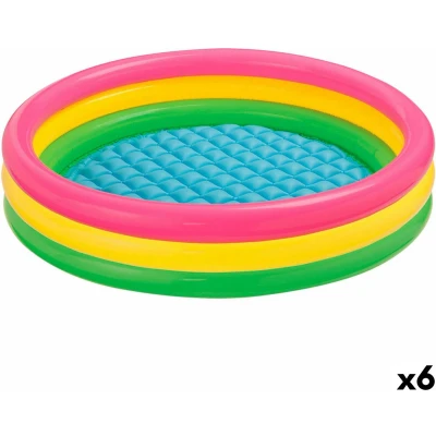 Afbeelding van Opblaasbaar Kinderzwembad Intex Sunset Ringen 275 L 147 x 33 cm (6 Stuks)