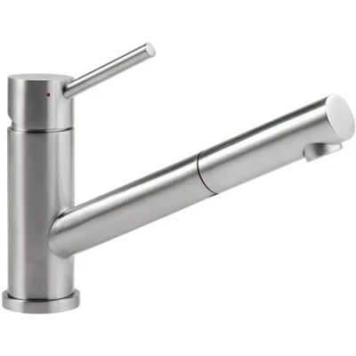 Afbeelding van Villeroy &amp; Boch Como Shower keukenkraan, hoge druk, met uittrekbare douche, massief RVS