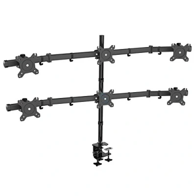 Afbeelding van HFTEK® HF360C Zes 6 monitor bureau mount stand houder beugel controle center voor scherm 15 inch tot 24 met VESA 75/100