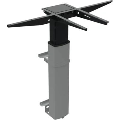 Afbeelding van Worktrainer Conset 501 19 Wall Elektrische Zit Sta Muurtafel Zilver Frame/Zonder Blad