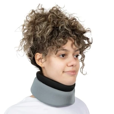 Afbeelding van BraceUP Nekbrace voor nekpijn en neksteun dames heren, zachte cervicale kraag pijnverlichting, slapen, houding stijltang, tractieapparatuur