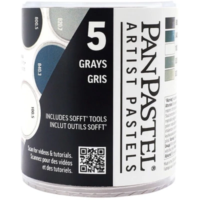Afbeelding van PanPastel 5 kleuren set grijs