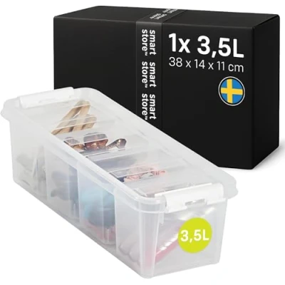 Afbeelding van Opbergbox Orthex SmartStore Classic 4 + Vakverdeler White