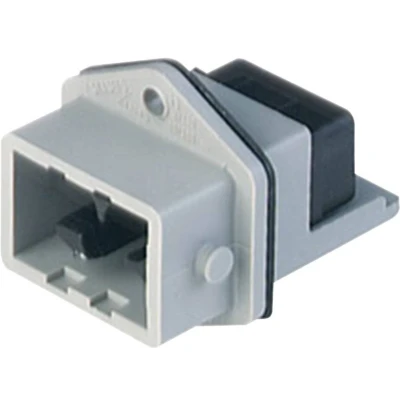 Afbeelding van Hirschmann 931 697 106 1 Netstekker STASEI Stekker, inbouw verticaal Totaal aantal polen: 5 + PE 6 A Grijs stuk(s)