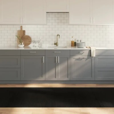 Afbeelding van Vloerkleed rechthoekig 100x300 cm bamboe zwart