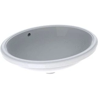 Afbeelding van Geberit VariForm inbouwwastafel ovaal wit KeraTect (56 x 46 cm) zonder