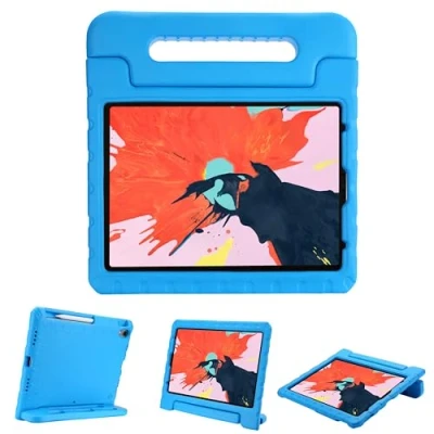 Afbeelding van ProCase Schokbestendige beschermhoes voor iPad Air 5. 2022/iPad 4. 2020 10,9 inch, model A2588, A2589, A2591, A2324, A2072, A2316, A2325, met antislip handgreep, blauw