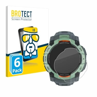 Afbeelding van BROTECT Schutzglas Schutzfolie Displayschutz Display Schutz Glas Folie klar, Smartwatch beschermfolie, Transparant