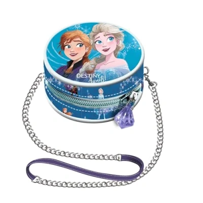 Afbeelding van Disney Minnie Mouse Frozen 2 Mini ronde Kettingtas, 9 x cm, Blauwe Lotsbestemming, Eén maat, ketting tas Destiny