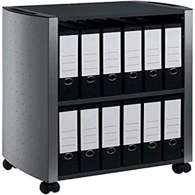Afbeelding van Durable multifunctioneel meubel Design Line Trolley, antraciet computermeubel