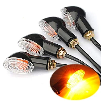 Afbeelding van SFONIA 4 stuks mini richtingaanwijzerlicht 12 V waterdicht universeel voor motorfiets scooter quad cruiser off road