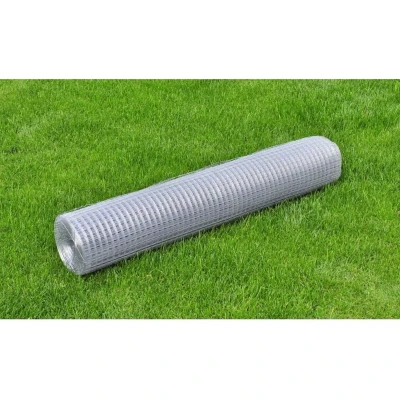 Afbeelding van Kippengaas 25x1 m gegalvaniseerd staal zilverkleurig