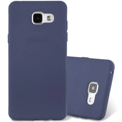 Afbeelding van Cadorabo Hoesje geschikt voor Samsung Galaxy A3 2016 in FROST DONKER BLAUW Beschermhoes gemaakt van flexibel TPU silicone Case Cover