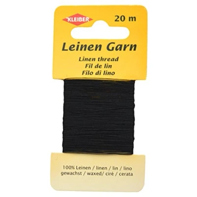 Afbeelding van Kleiber 11,8 x 6,2 0,4 cm linnen garen, zwart
