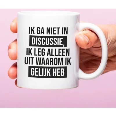 Afbeelding van Mok Ik Ga Niet In Discussie van Nutcrackers
