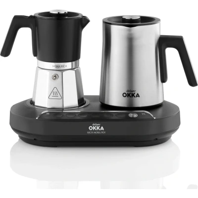 Afbeelding van arzum OK0027 0500 Mokka automaat Zwart, Chroom Capaciteit koppen: 5