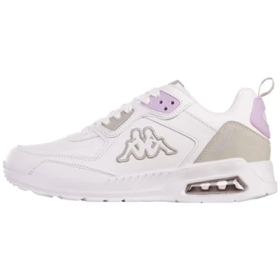 Afbeelding van Kappa Trainingsschoen, Dames, Maat: 40, White/lilac Textiel/ synthetisch
